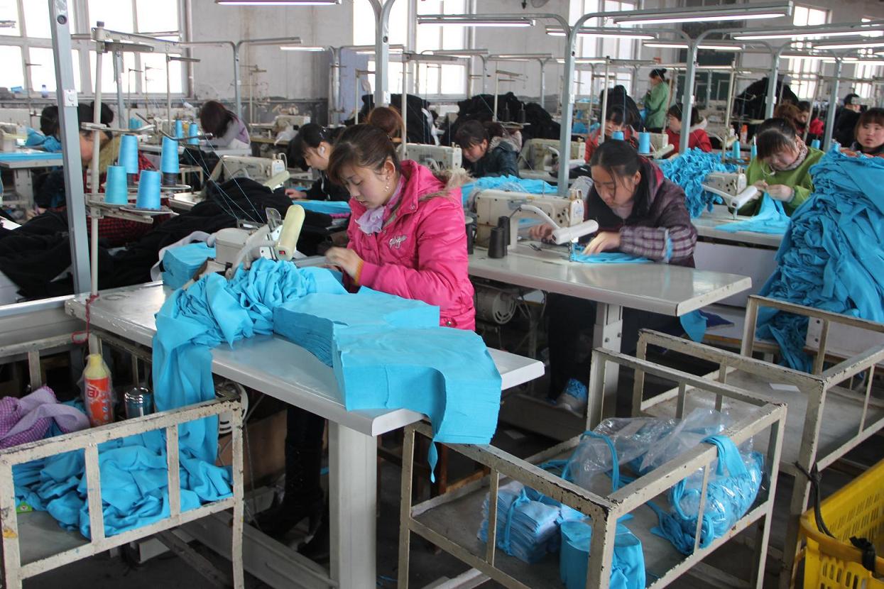 sewing workers